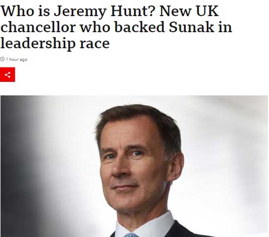 Jeremy Hunt bbc